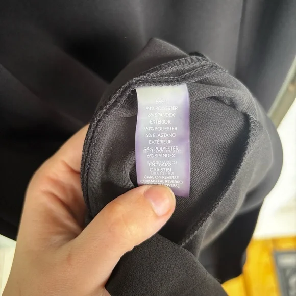 Calvin Klein Black Bodycon Dress | Size 4 | Sleek, Sculpted, Gold Zip Detail - Picture 10 of 10